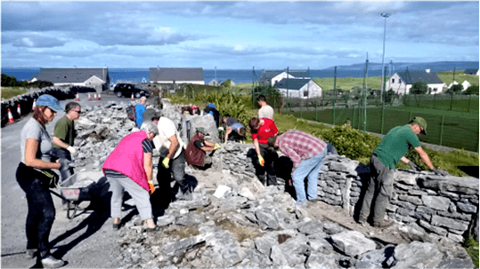 Trockenmauer Workshop Feile na gCloch in Irland Foto von Rainer Vogler