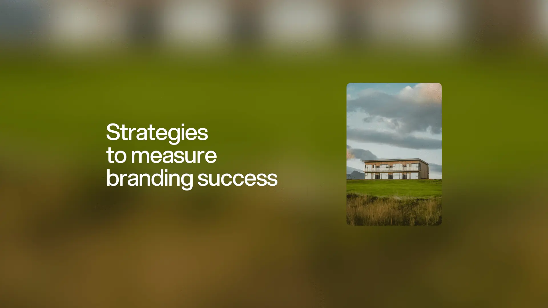 Strategies to measure branding success