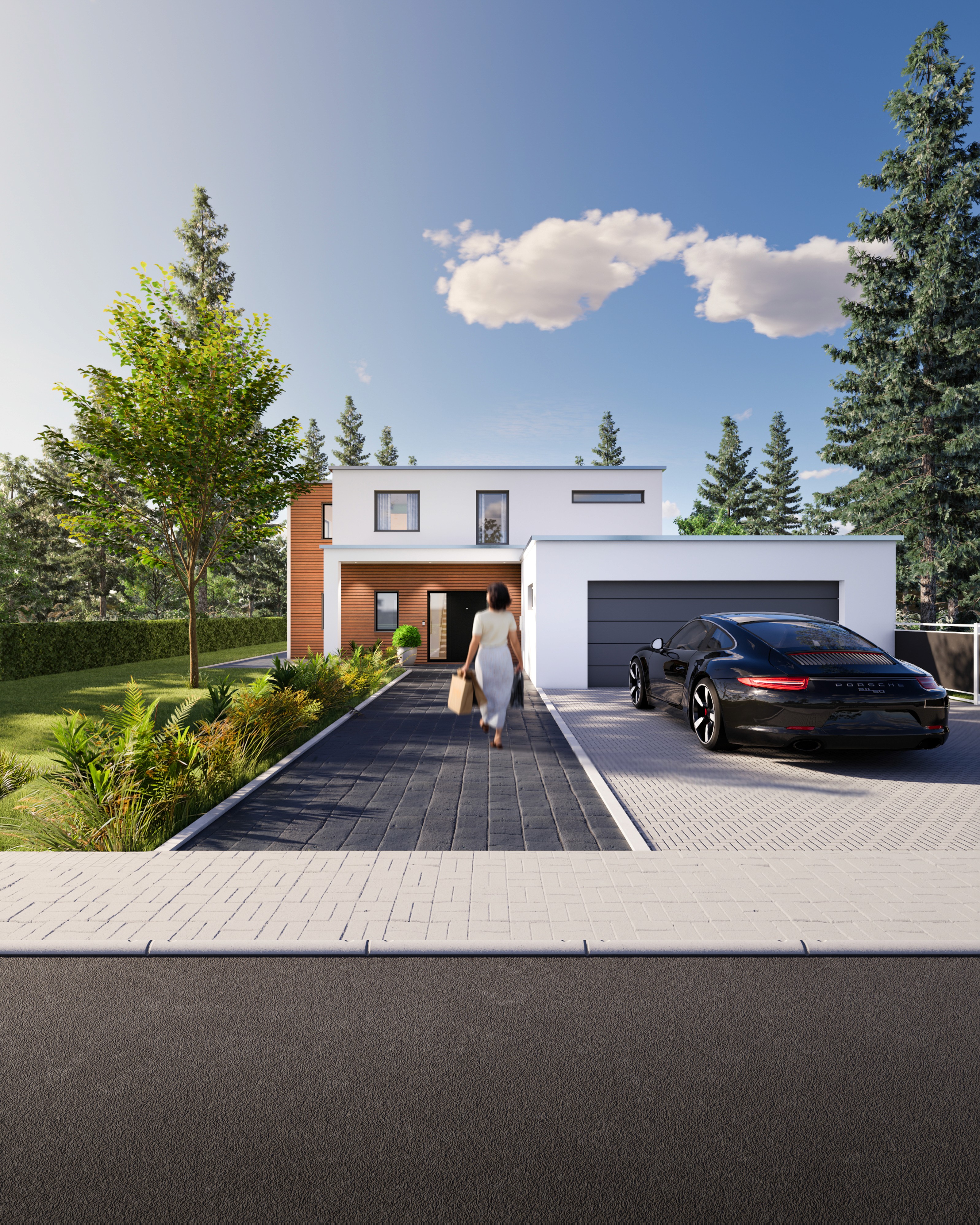 Immobilienvermarktung Visualisierung Küche