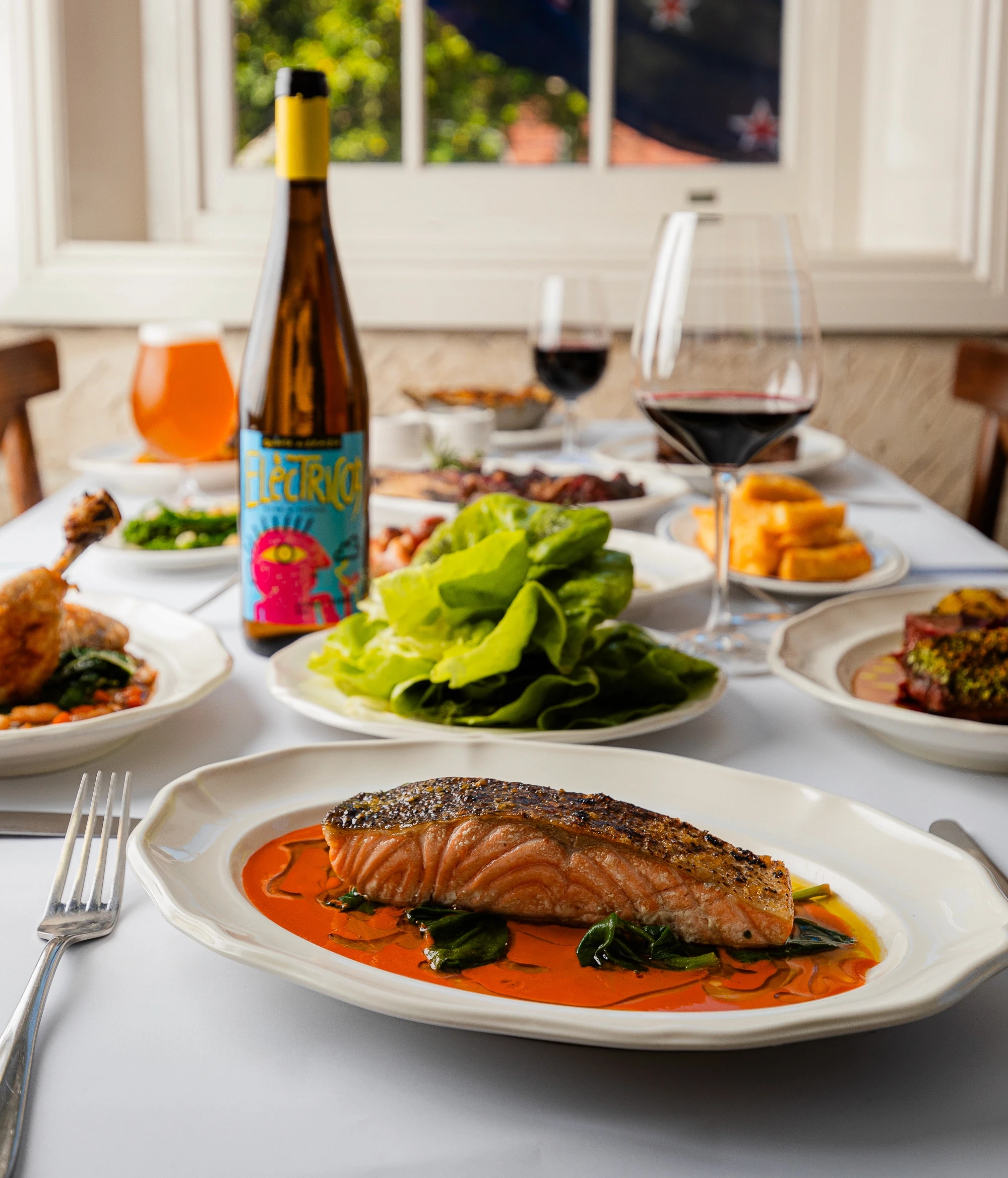 Salmon on a plate