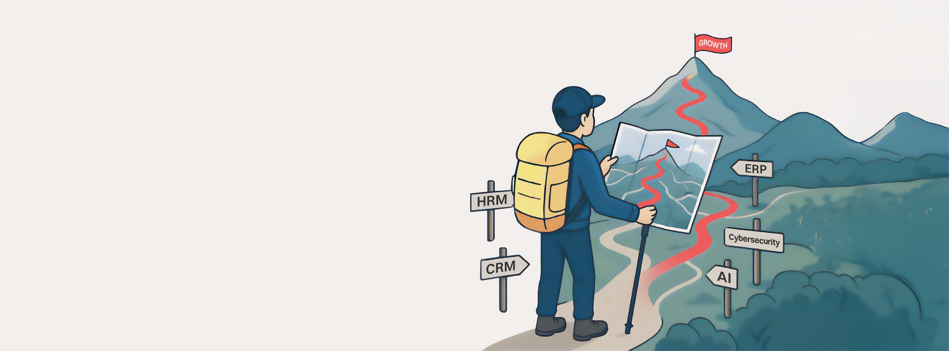 Picture showing route going up a mountain