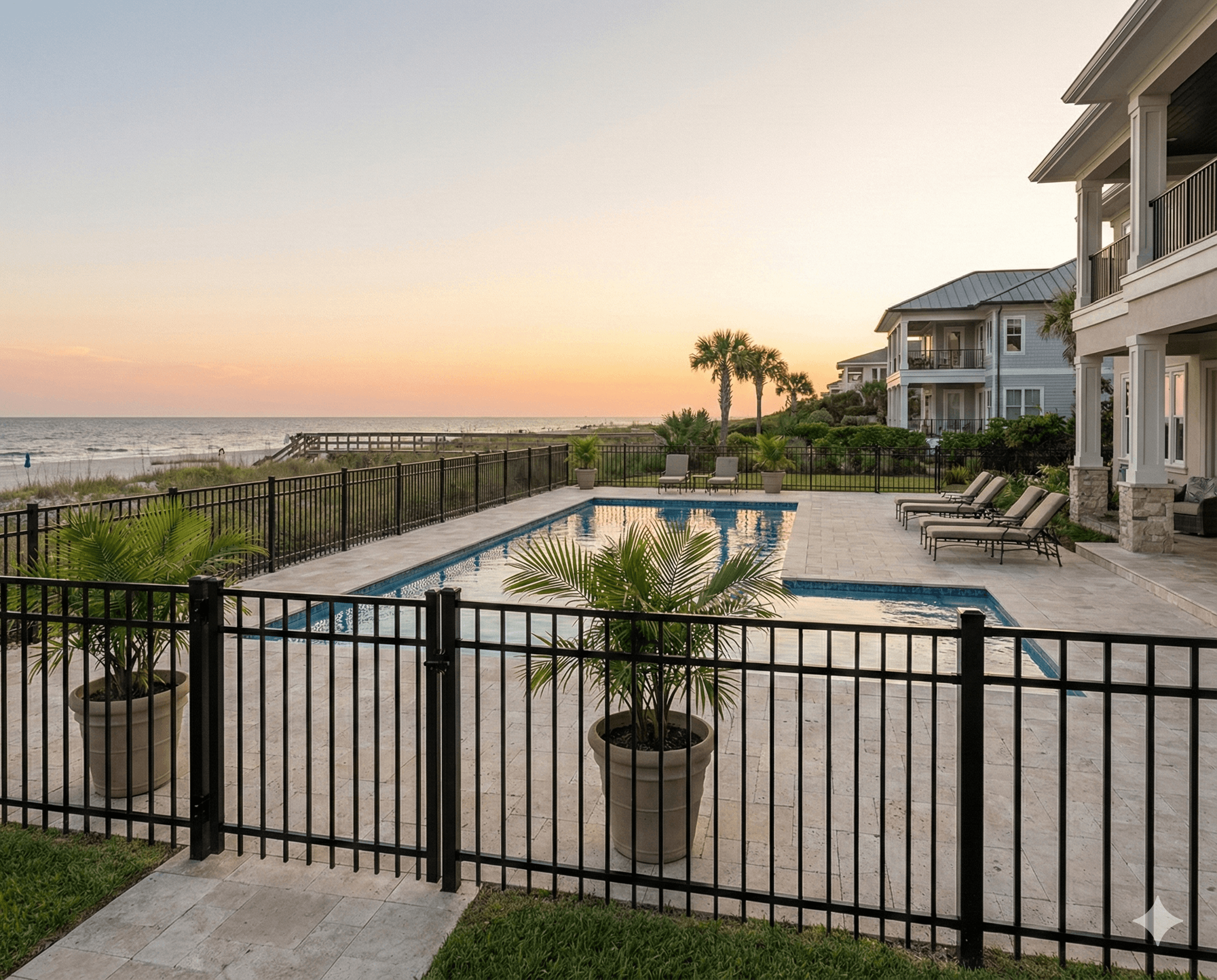 modern house in snowy landscape