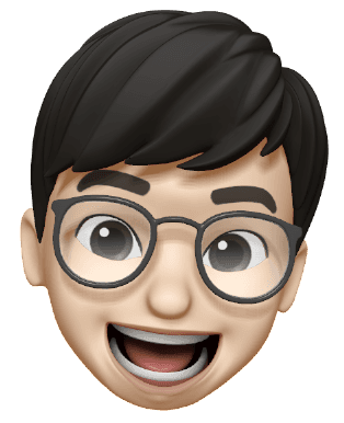 Memoji of a male face smiling