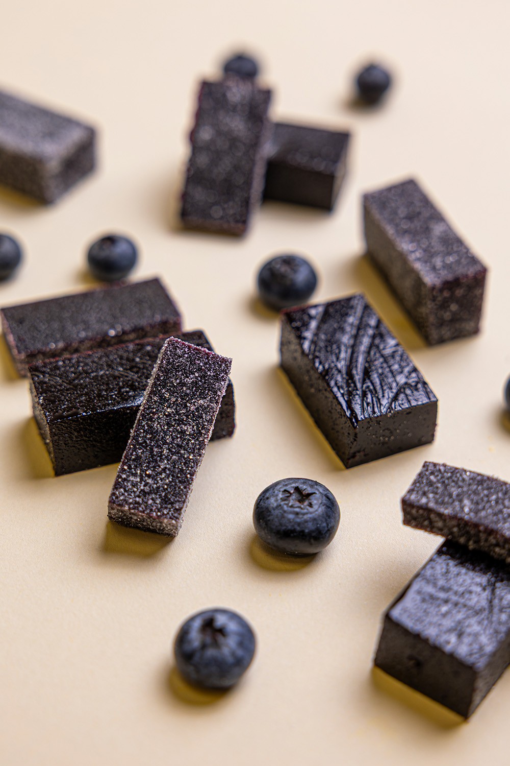 Pâte de fruits aux myrtilles