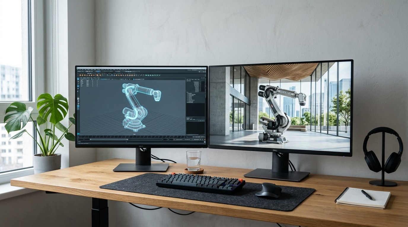 Vergleich statisches 3D Rendering vs. animierter Erklärfilm CGI, Einfachbild vs. Animation Produktvisualisierung