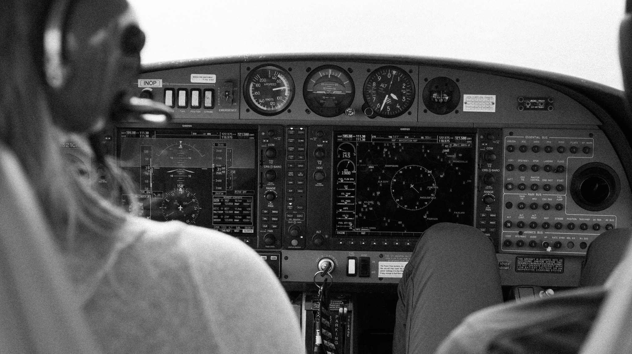 Diamond DA-40 aircraft with G1000 glass cockpit at Coeur d'Alene Airport Idaho