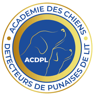 Logo de l'académie des chiens détecteurs de punaises de lit