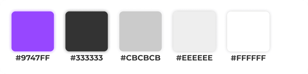 Imagem contendo a paleta de cores do design.