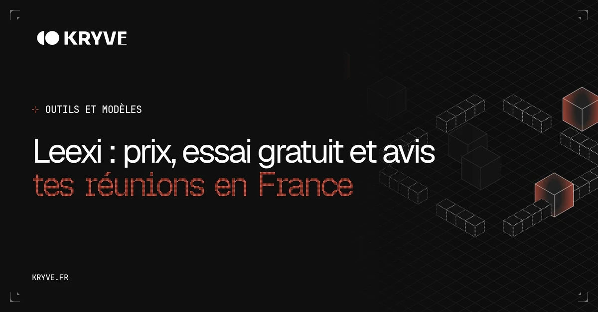 Leexi : couverture Kryve, catégorie Outils et modèles