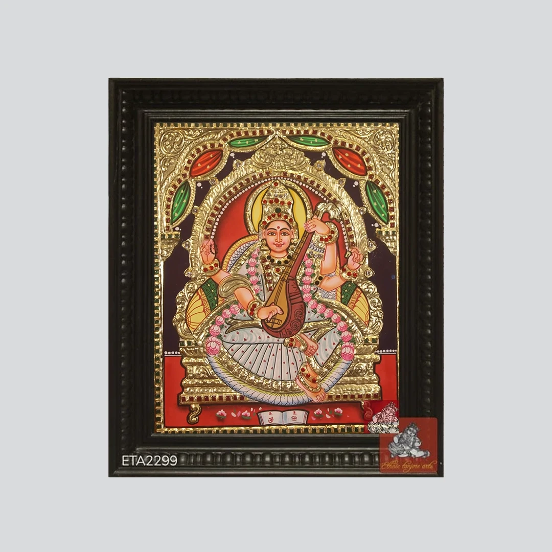 Saraswathi Tanjore Painting