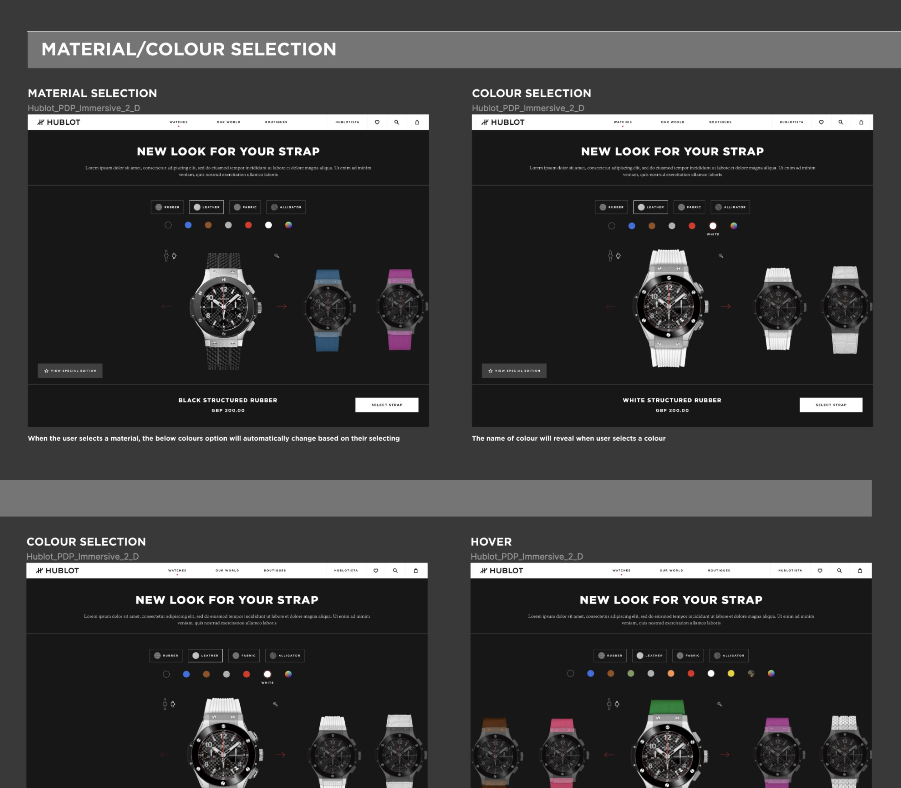 Updated flows for the UX