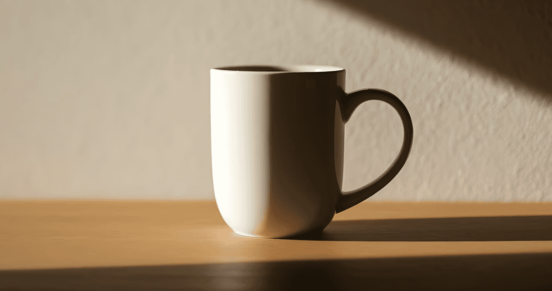 a tablet and a cup of coffee on a table