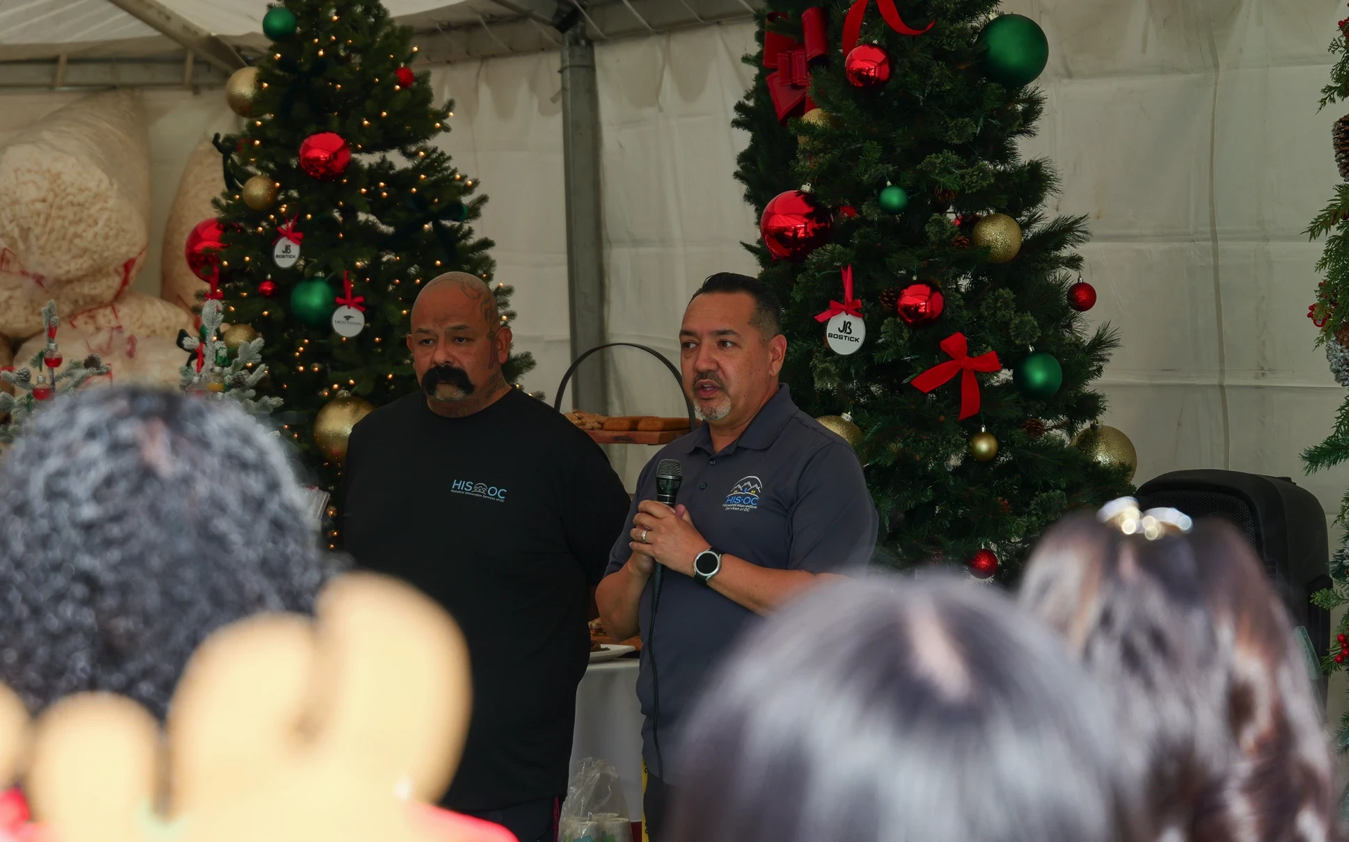 HIS-OC leader thanking PaveMasters for their contribution