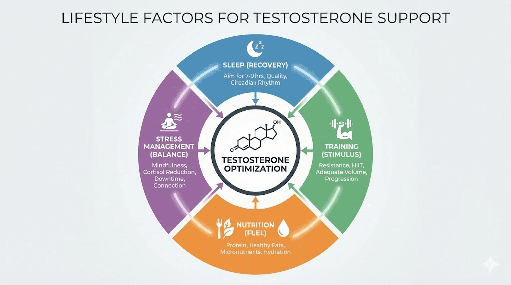 lifestyle fastors for testosterone peptide