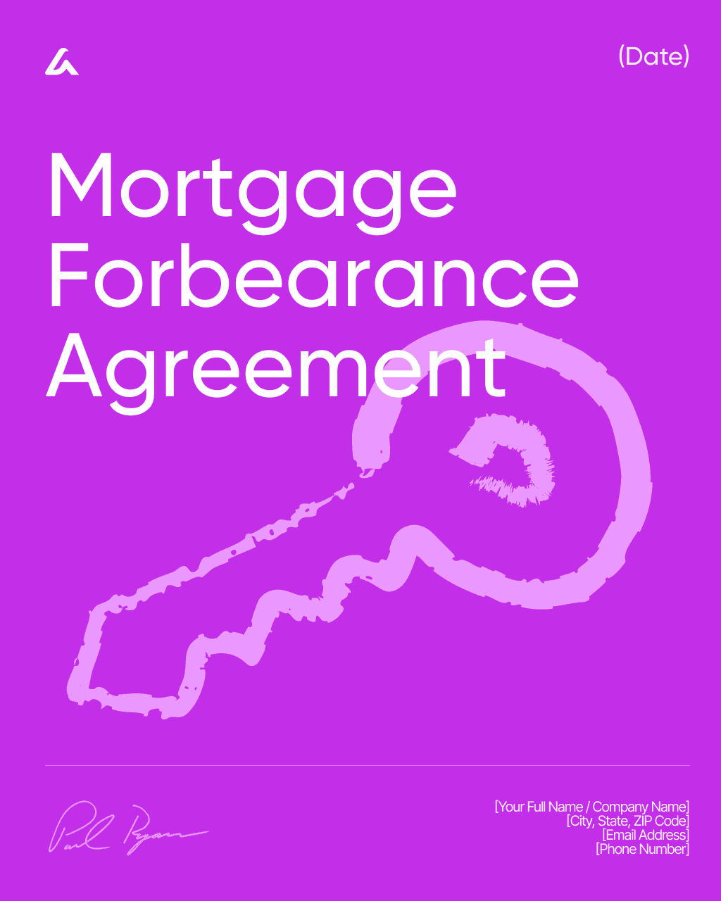 Mortgage Forbearance Agreement 
