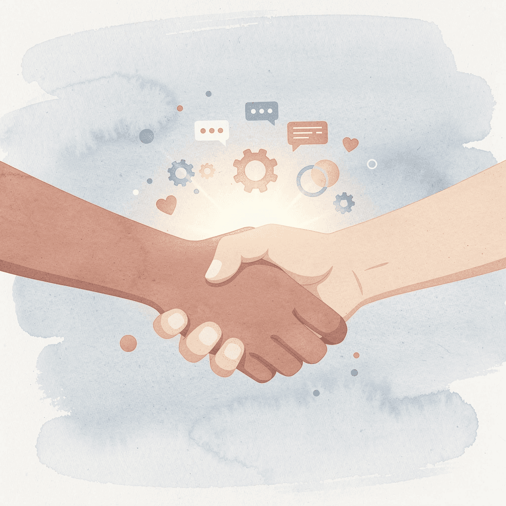 Illustration of family members connecting at a reunion - Family Reunion T-Shirt Ideas