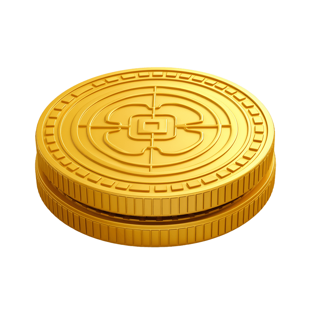 Crypto coin 3d icon