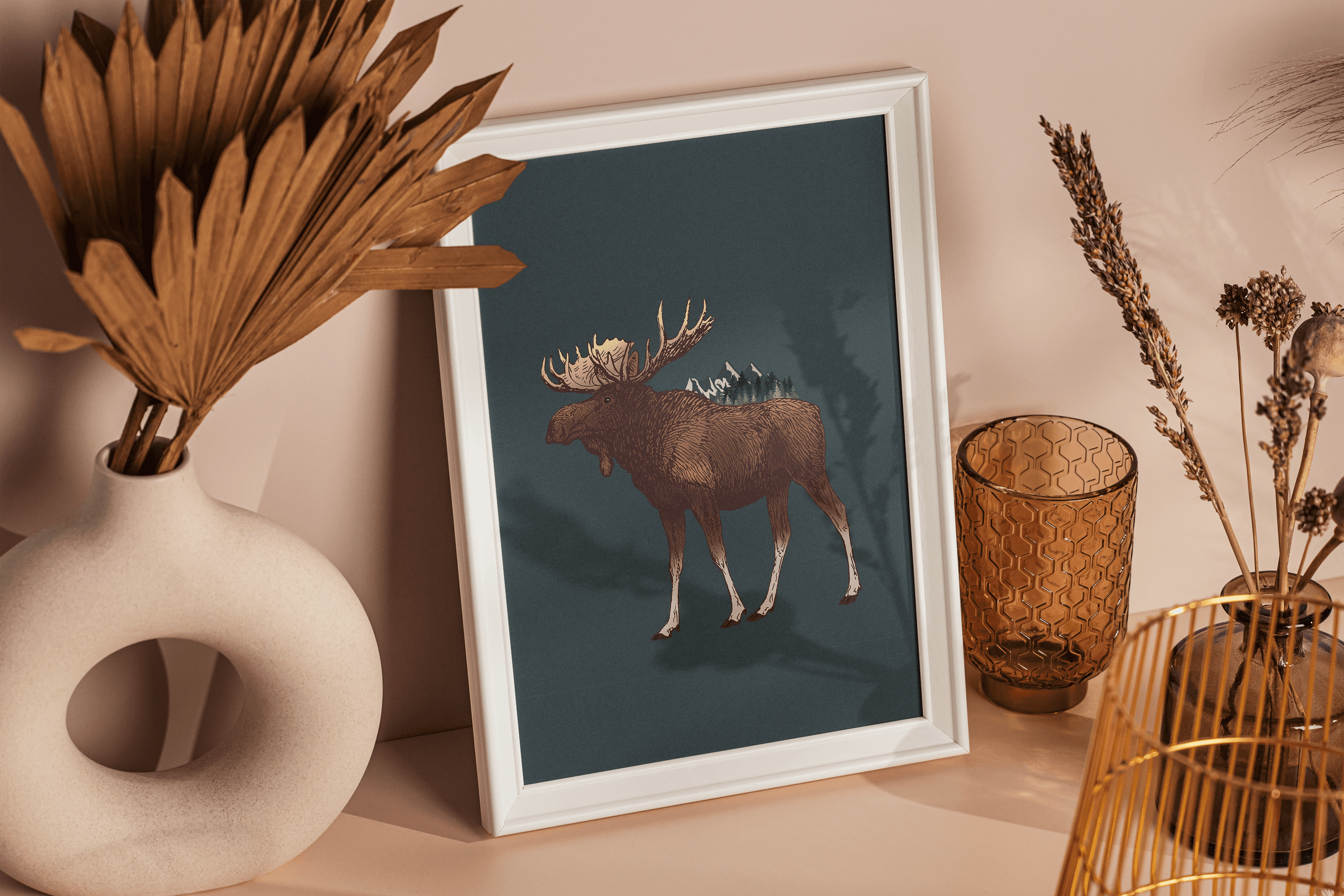 Illustration af en Elg