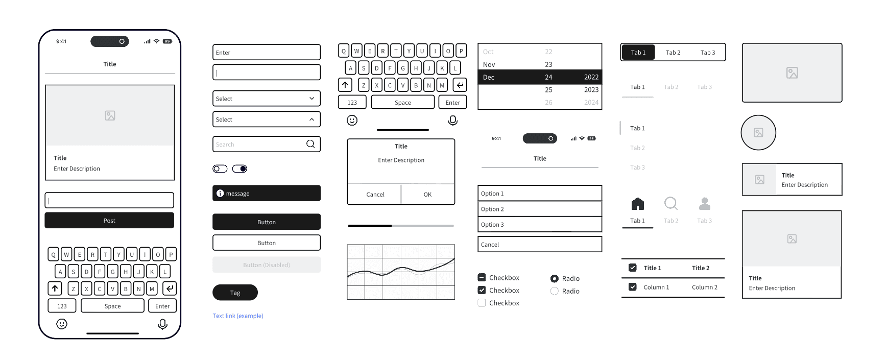 mobile wireframe template