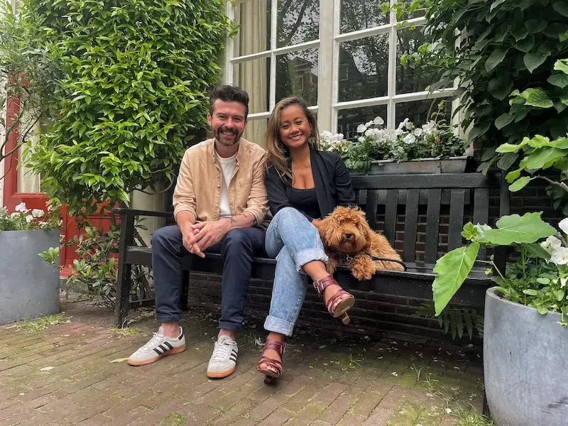 Amsterdam Life Homes founders sitting together in Amsterdam