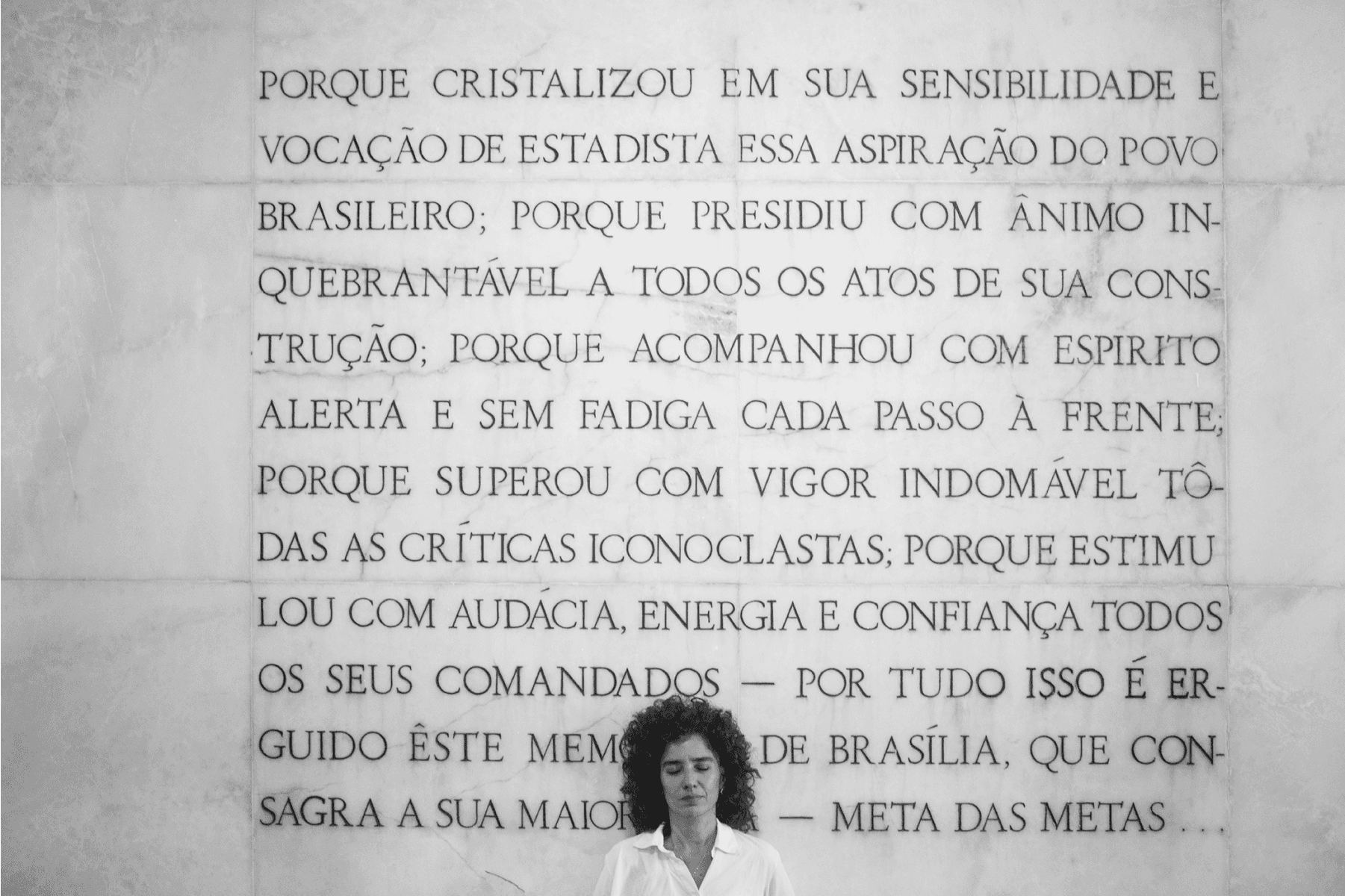 Gabriela Izar, pesquisadora de arquitetura,  in Brasília photographed by FRONT and created by INDEX.