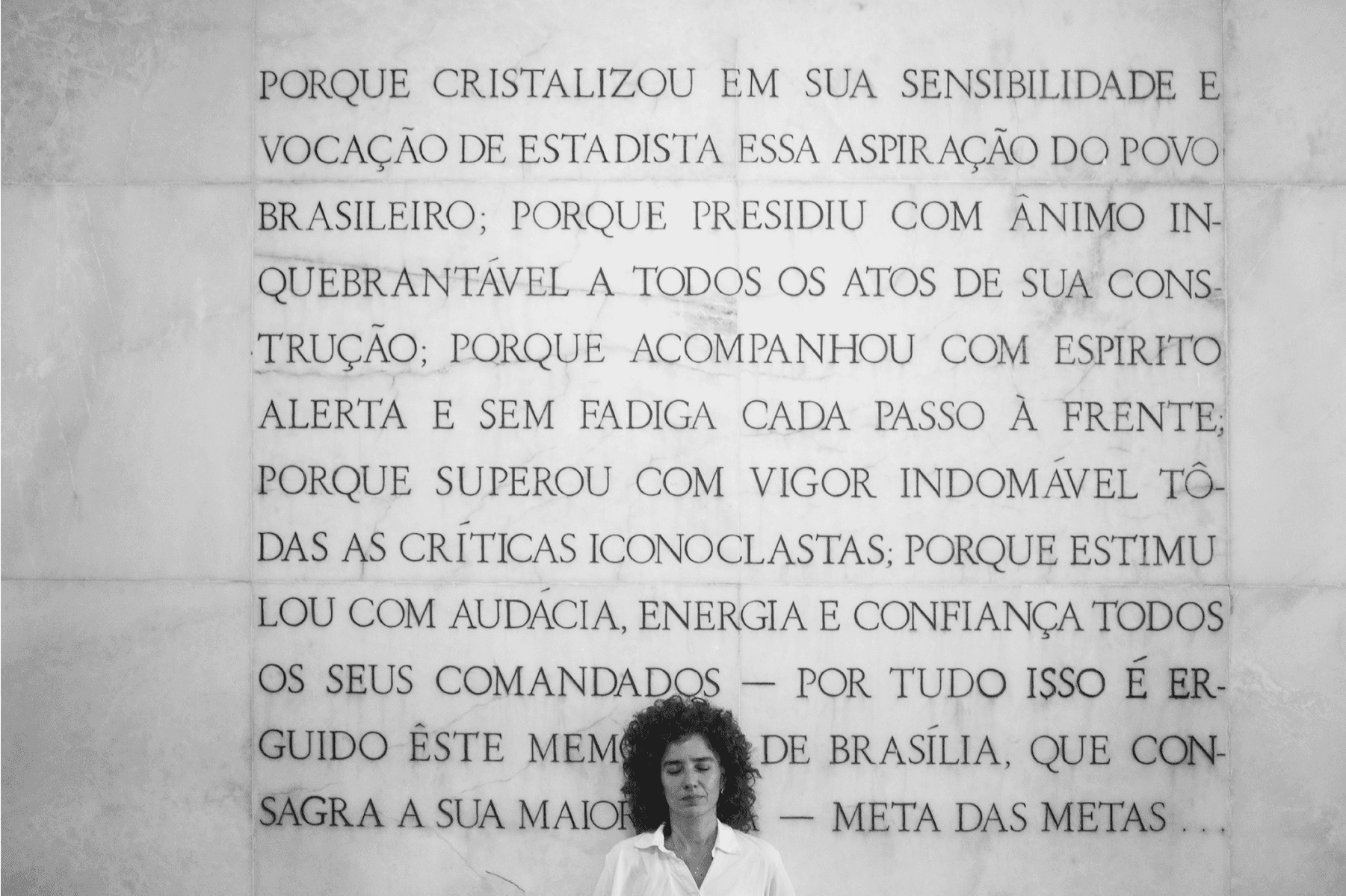 Gabriela Izar, pesquisadora de arquitetura, in Brasília photographed by FRONT and created by INDEX.