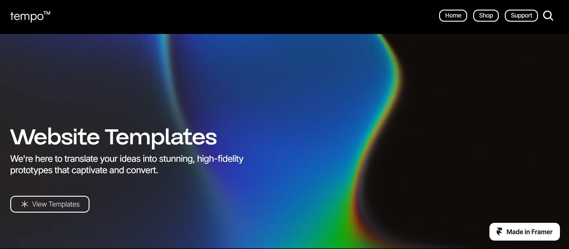 tempotheme framer template