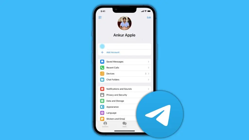 Telegram music channel interface