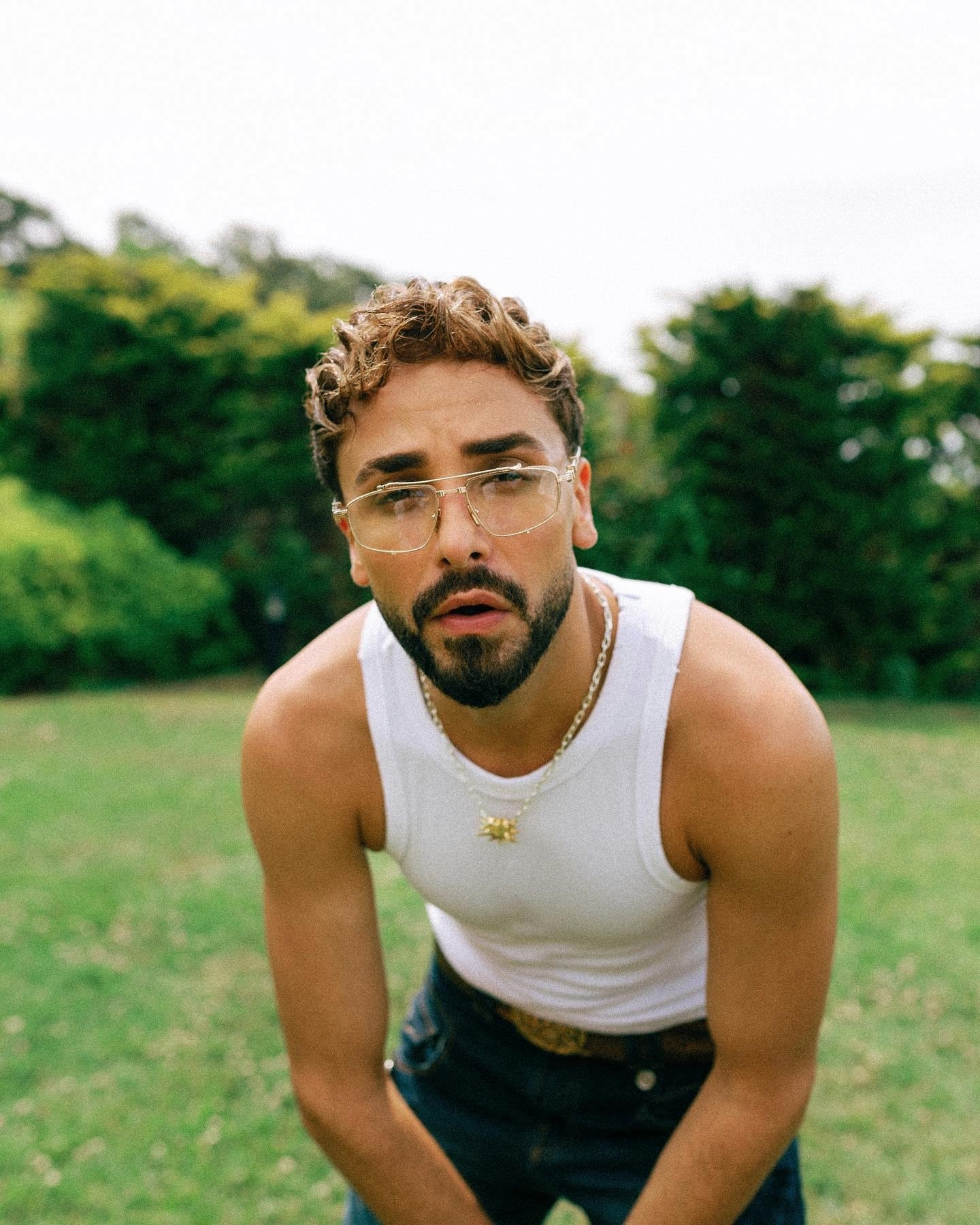 a man holding a microphone in his hands