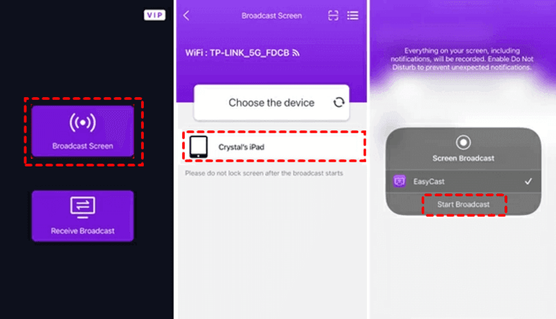EasyCast 連接設定與投影步驟教學