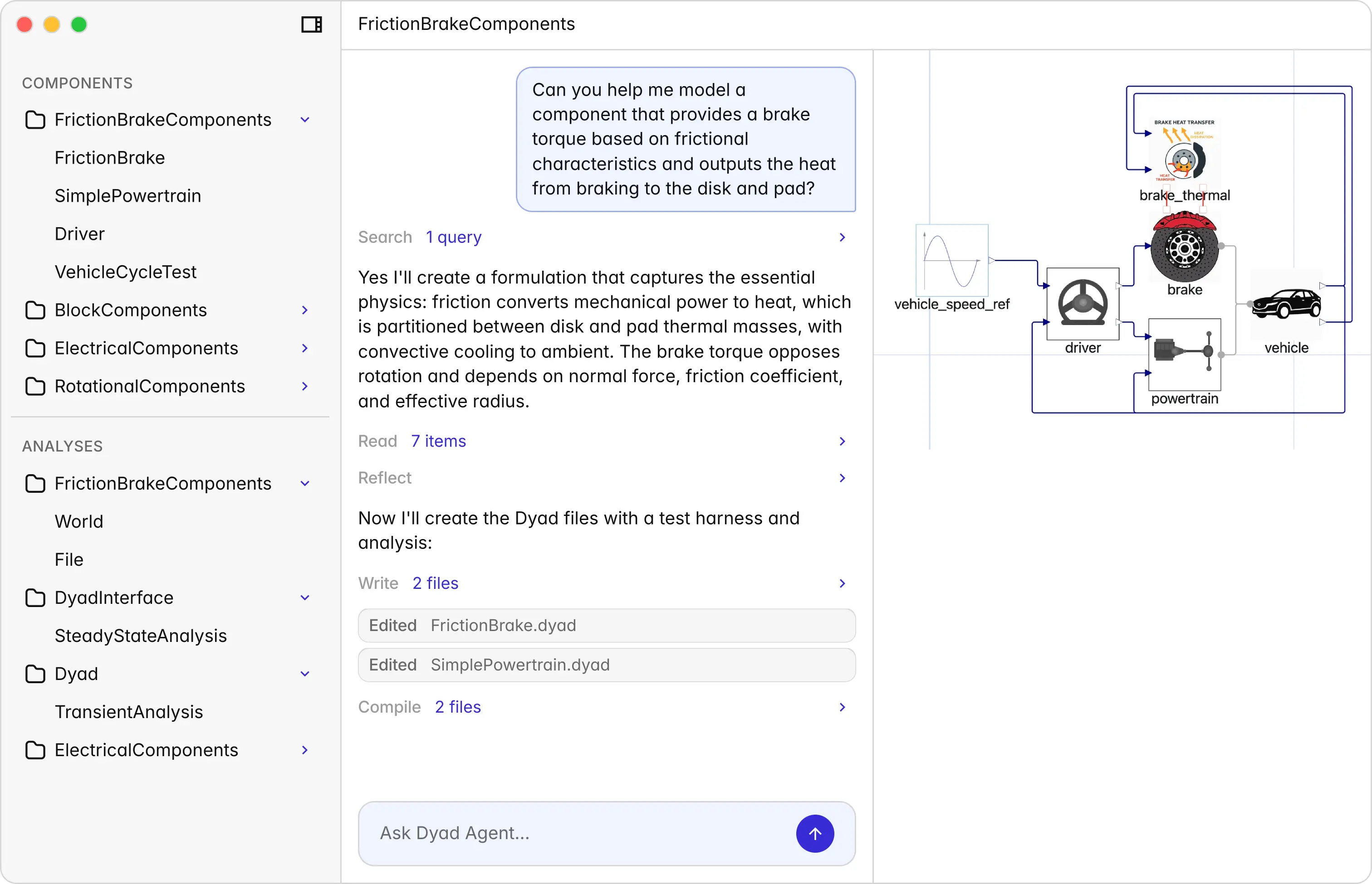 Dyad Agent Interface