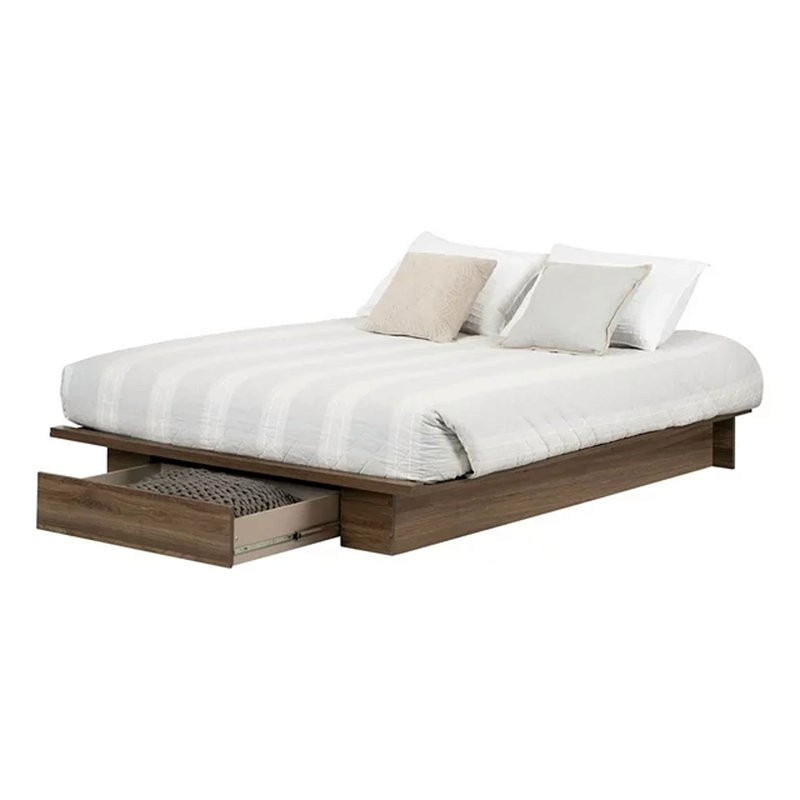 The tao platform bed blends modern aesthetics with practical design for any setting.