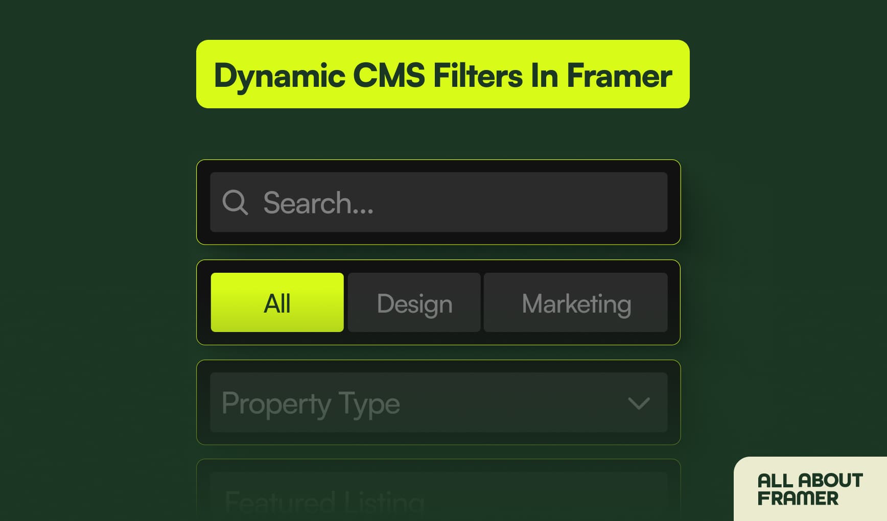 Framer Dynamic Filters: The Complete Guide to CMS Filtering (2026)