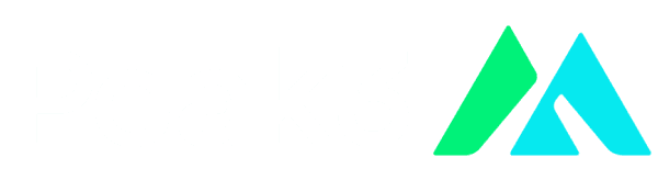 Logo featuring the word "Peaks" in white with stylized mountain graphics in teal and blue.