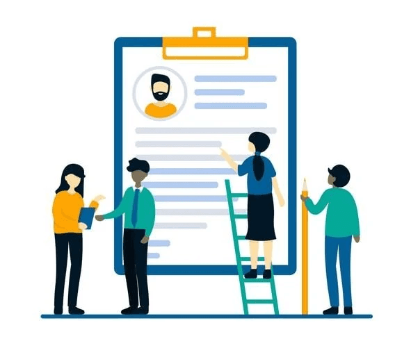 A step-by-step guide on customizing job roles for a resume.