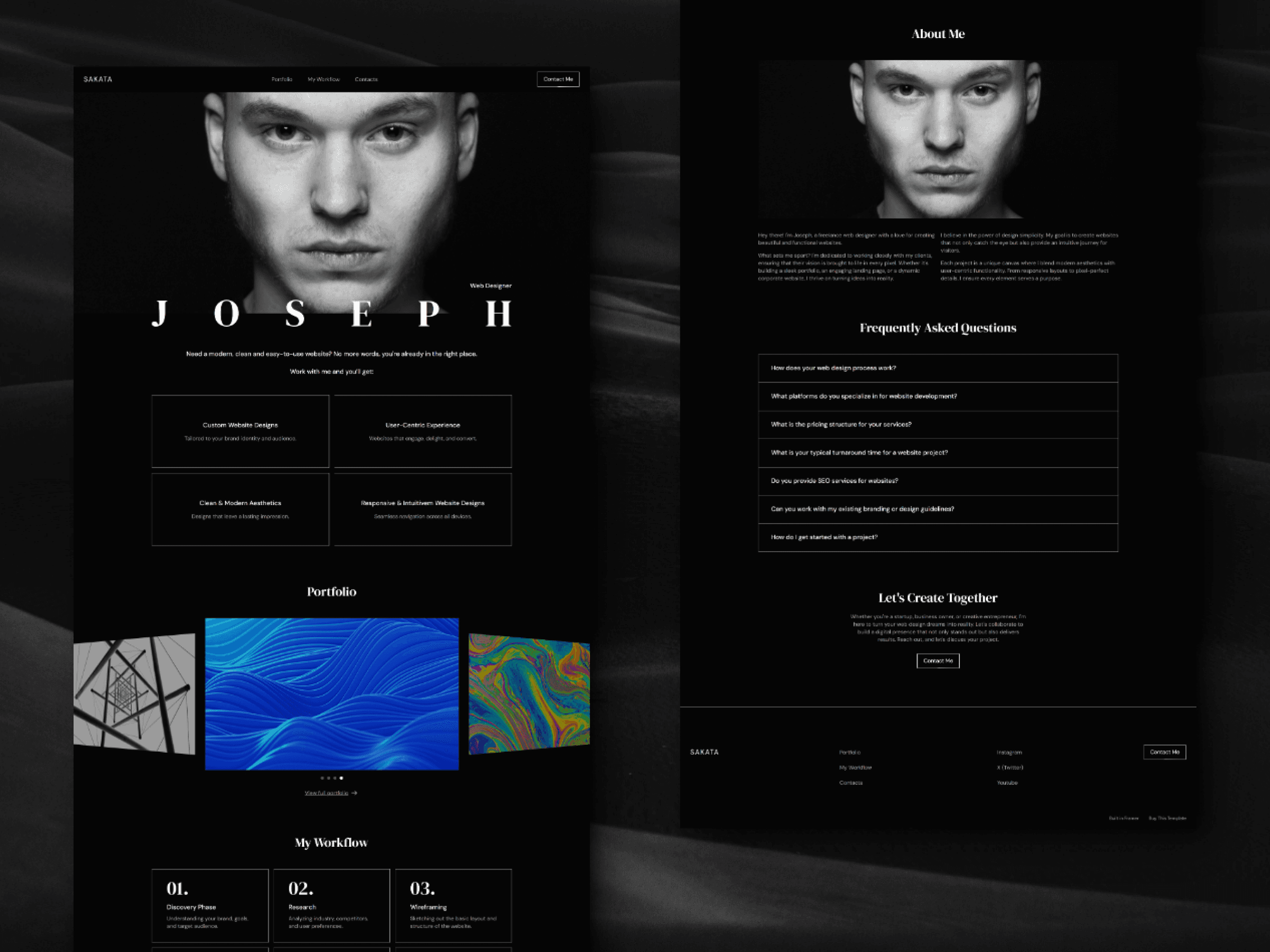 Website's Sections