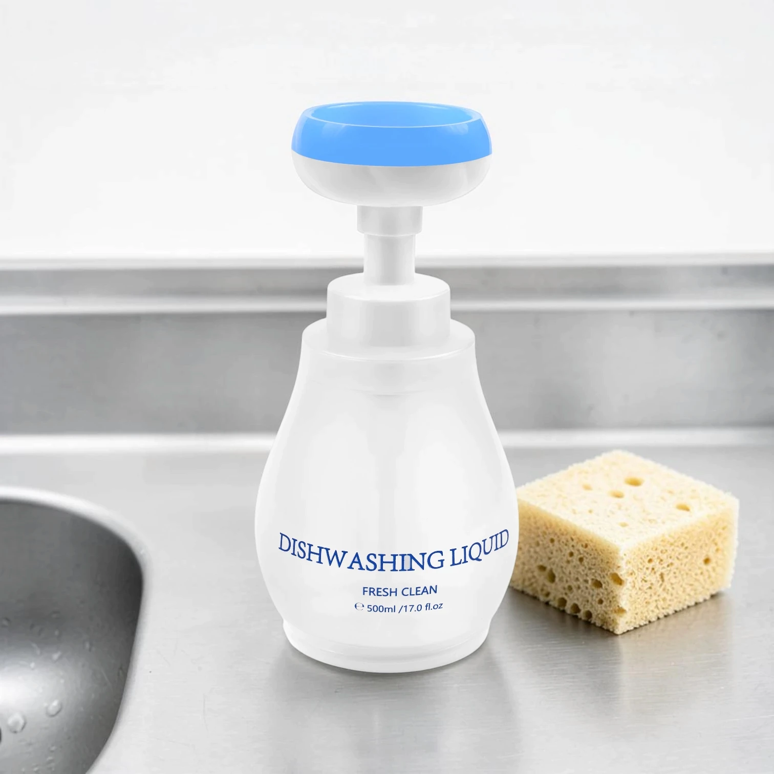 High-efficiency dishwashing liquid in clear bulk bottles for supermarket retail, supporting private label (OEM) and sustainable chemical solutions.