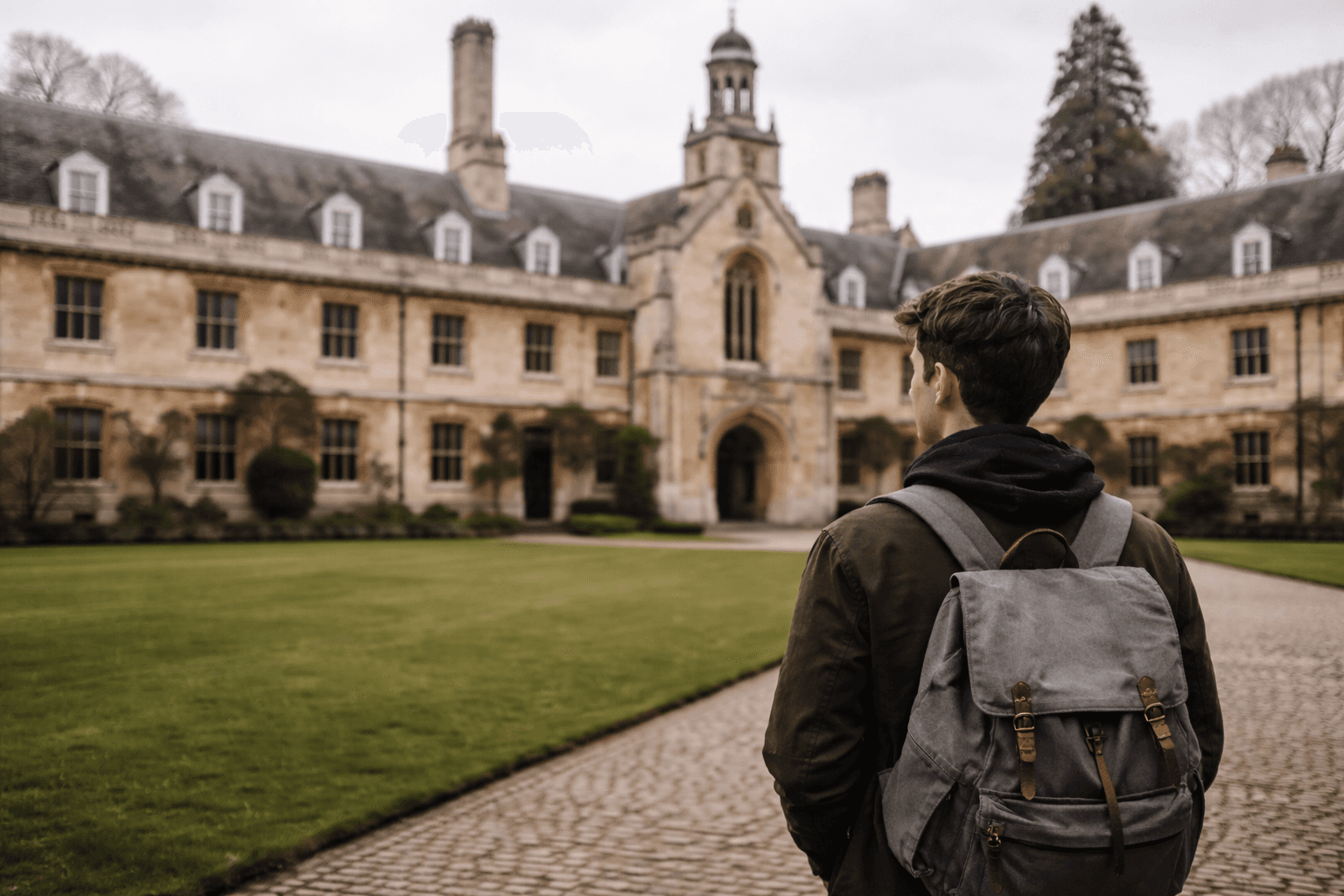 Étudiant se projetant dans un environnement universitaire britannique avant de rédiger son personal statement