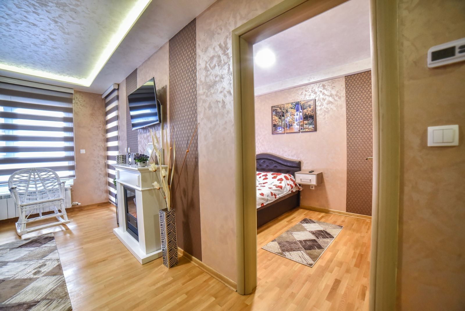 Slika spavace sobe apartmana Lane VIP