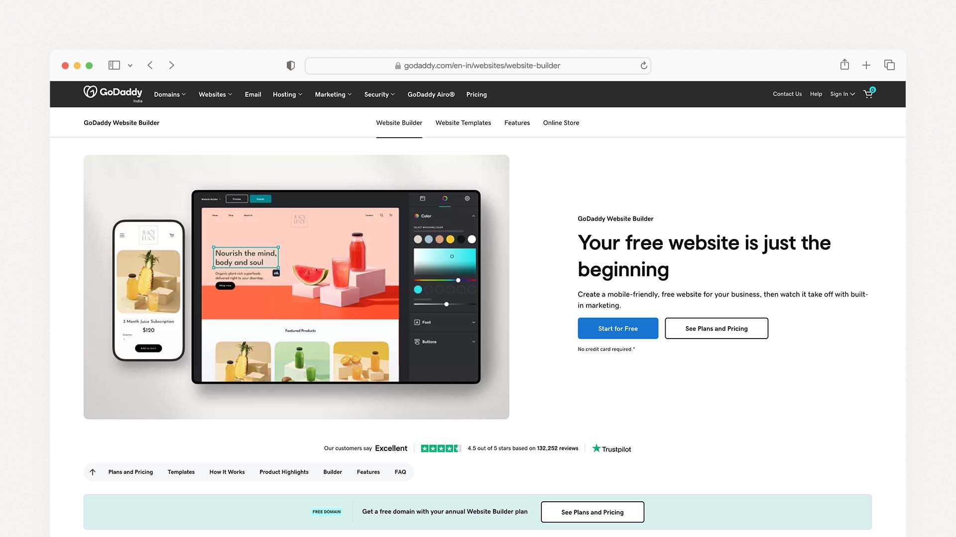 GoDaddy — Best for Getting Online Fast
