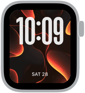 aries ember Apple Watch face preview 4 featuring zodiac signs, abstract, gradient, and modern.