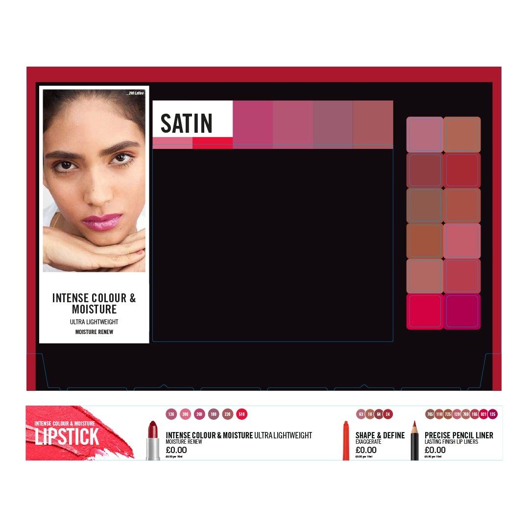 Large outdoor wall mural split vertically: a weathered pink field on the left and a pale concrete panel on the right bearing “AVANT GALLERY” in bold black at top and “Emma Carter – Reflections in Colour 5th December – 12th January” at bottom, set above a city pavement.