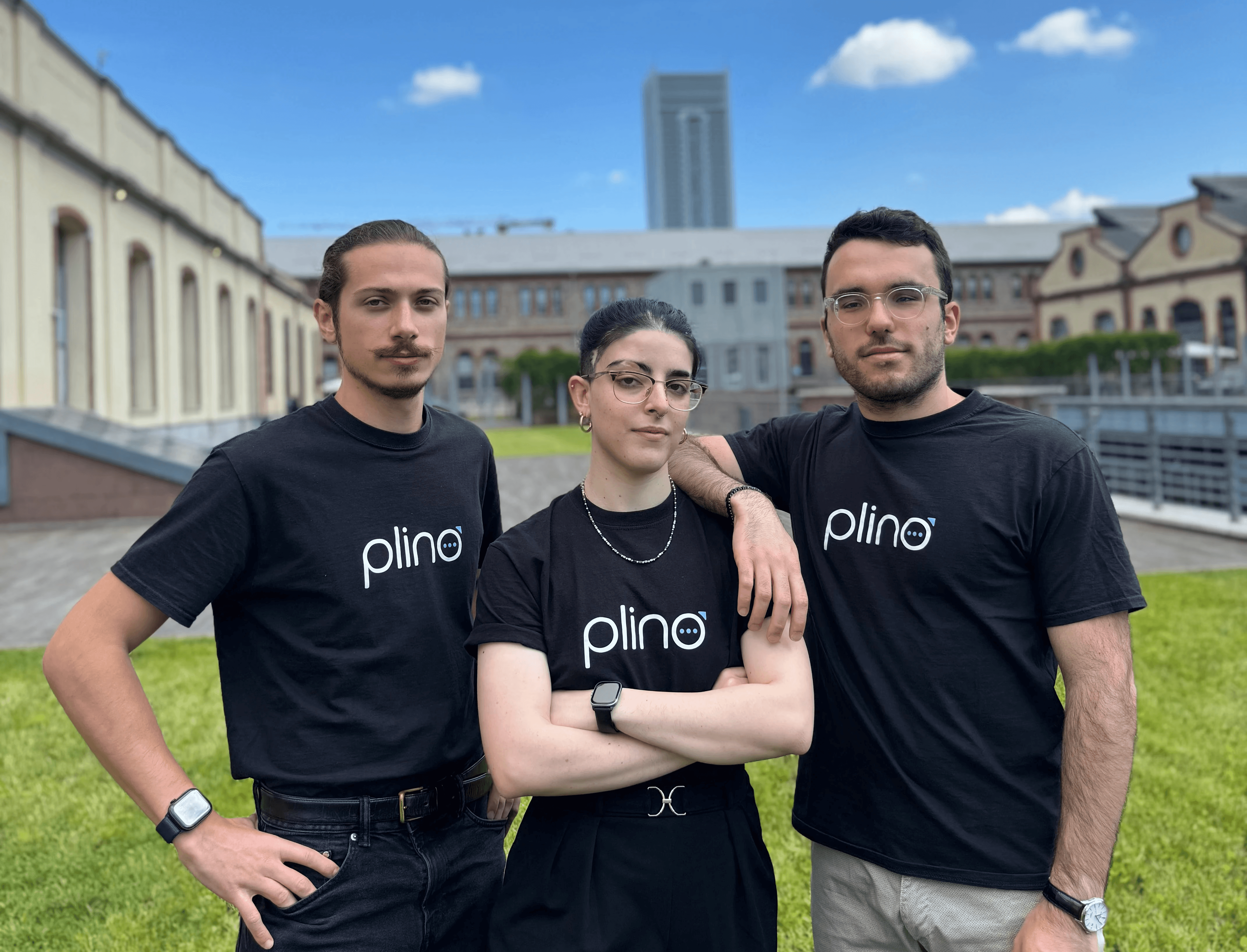 Plino team - Enrico Castelli, Viola Bonesu, Pietro Galimberti