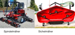 Spindelmäher versus und Sichelmäher