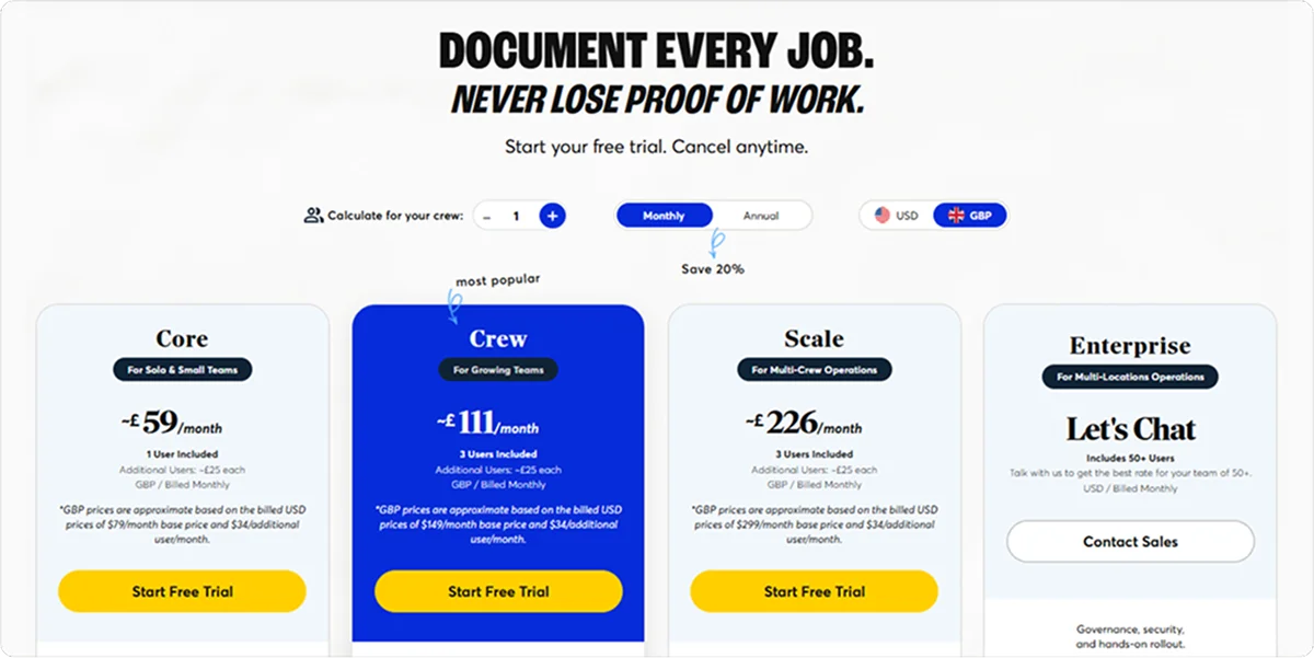 CompanyCam pricing