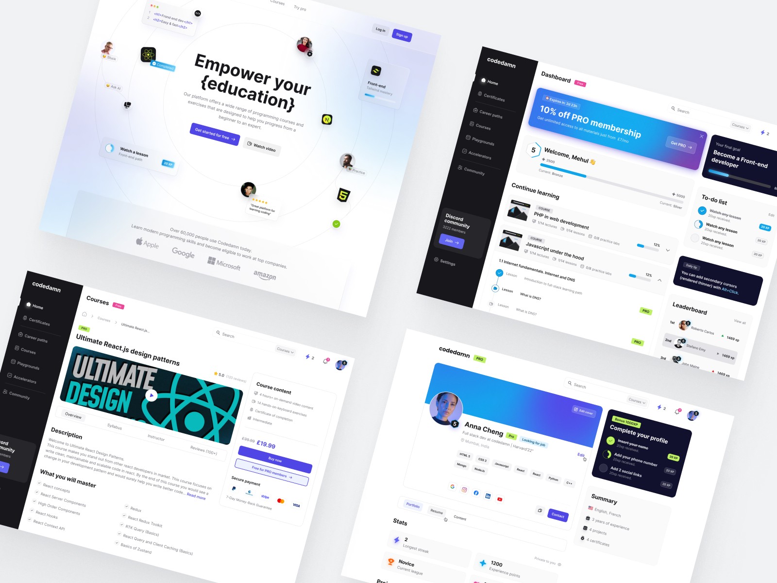 Codedamn UI/UX Design