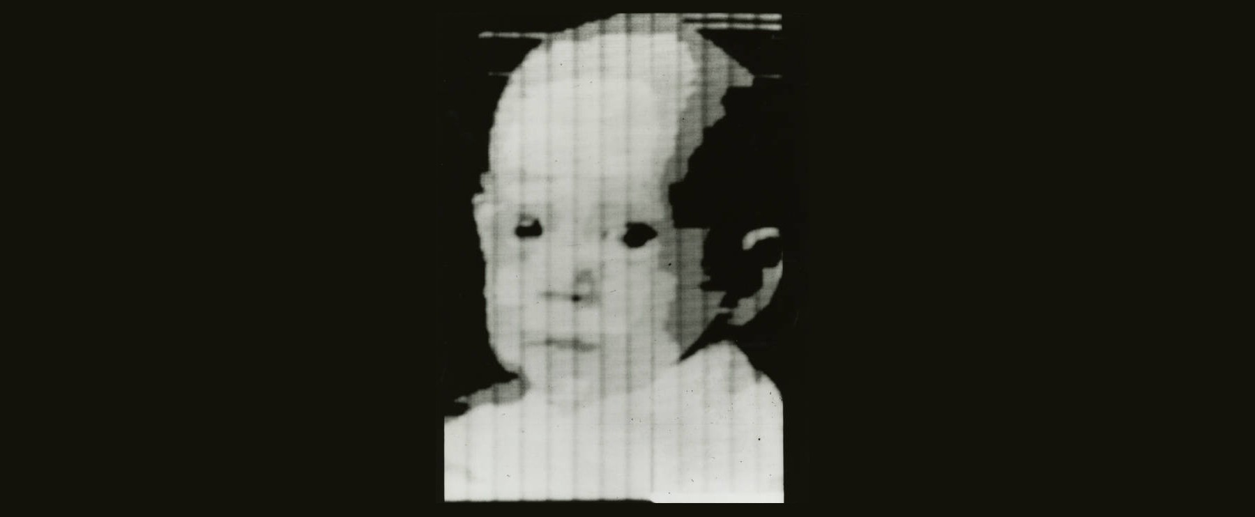 Image of infant son of Russell A. Kirsch, first picture fed into SEAC in early 1957