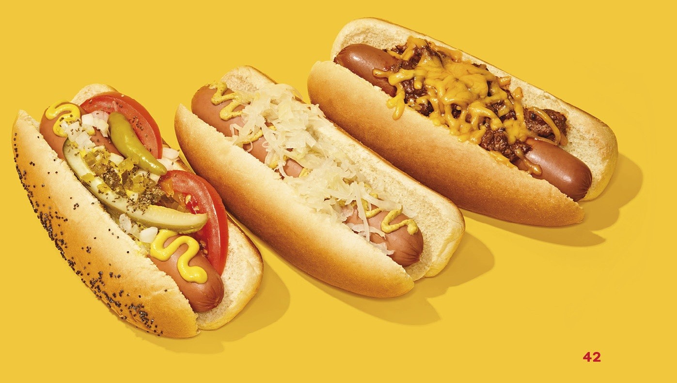 Three Oscar Mayer hot dogs
