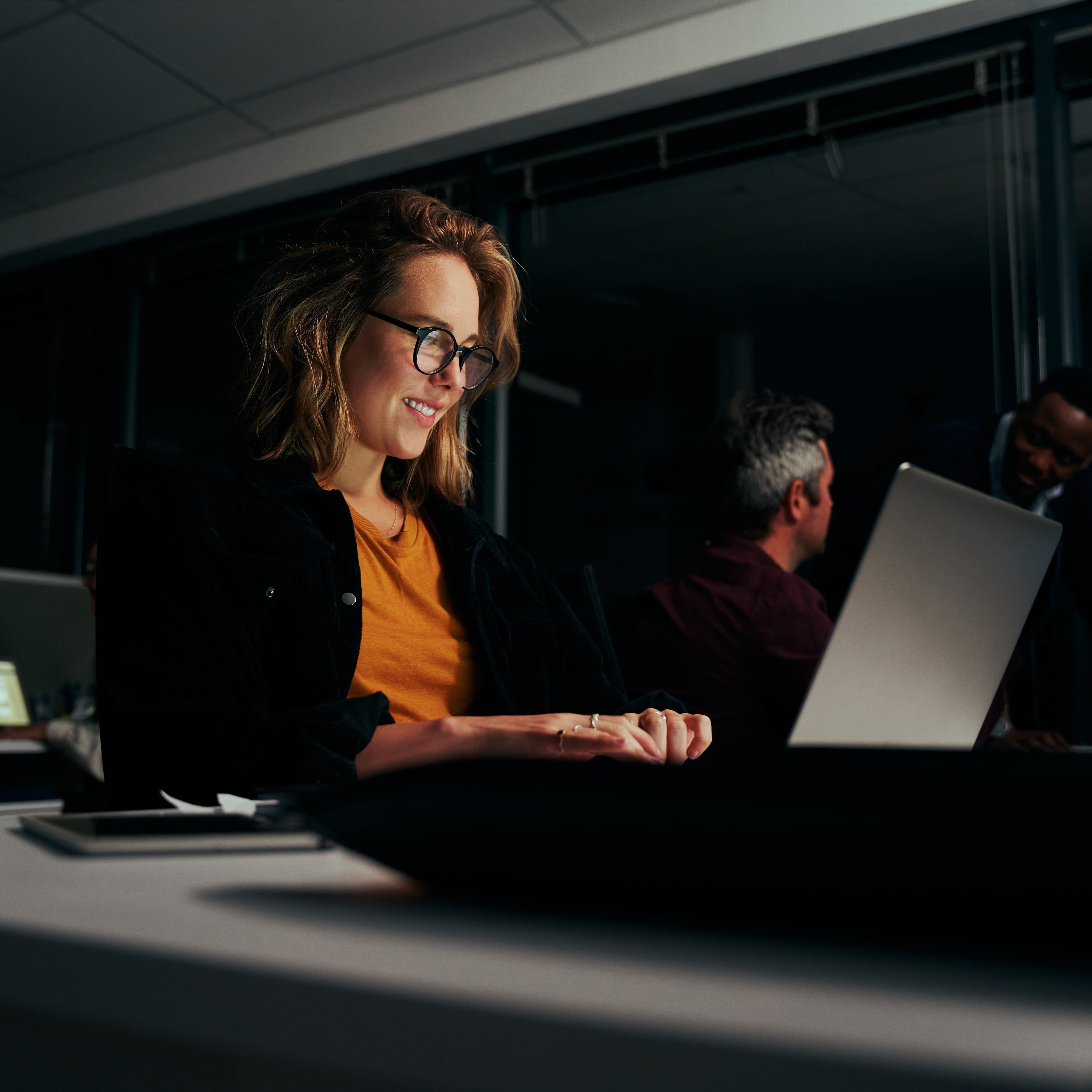 Woman Using Laptop