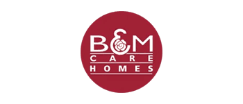 B&M Care Homes logo